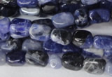 CSO55 15.5 inches 4*6mm nuggets sodalite gemstone beads