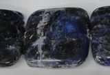 CSO57 15.5 inches 35*35mm square sodalite gemstone beads