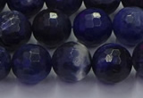 CSO604 15.5 inches 12mm faceted round sodalite gemstone beads