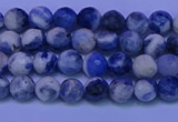 CSO620 15.5 inches 4mm faceted round AB grade sodalite beads