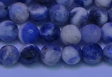 CSO622 15.5 inches 8mm faceted round AB grade sodalite beads