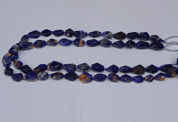 CSO640 15.5 inches 10*12mm - 12*16mm freeform orange sodalite beads