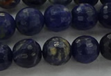 CSO644 15.5 inches 10mm faceted round sodalite gemstone beads