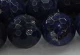 CSO649 15.5 inches 20mm faceted round sodalite gemstone beads