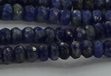 CSO661 15.5 inches 4*6mm faceted rondelle sodalite gemstone beads