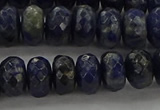 CSO663 15.5 inches 6*10mm faceted rondelle sodalite gemstone beads