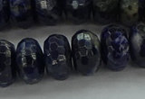 CSO665 15.5 inches 8*14mm faceted rondelle sodalite gemstone beads