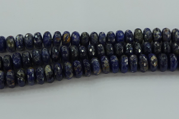 CSO666 15.5 inches 9*16mm faceted rondelle sodalite gemstone beads