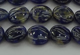 CSO671 15.5 inches 12mm flat round sodalite gemstone beads