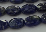 CSO716 15.5 inches 10*14mm faceted oval sodalite gemstone beads