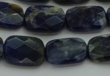 CSO737 15.5 inches 12*16mm faceted rectangle sodalite gemstone beads