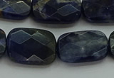 CSO739 15.5 inches 15*20mm faceted rectangle sodalite gemstone beads