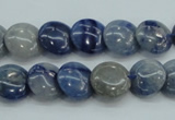 CSO80 15.5 inches 12mm flat round sodalite gemstone beads wholesale