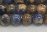 CSO831 15.5 inches 6mm round orange sodalite beads wholesale