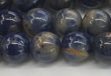 CSO832 15.5 inches 8mm round orange sodalite beads wholesale