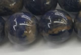 CSO836 15.5 inches 16mm round orange sodalite beads wholesale