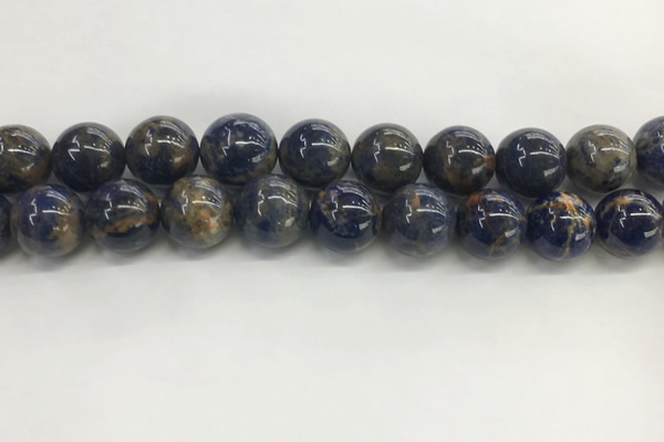 CSO836 15.5 inches 16mm round orange sodalite beads wholesale