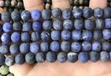 CSO842 15.5 inches 8mm round matte sodalite beads wholesale