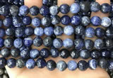 CSO847 15 inches 8mm faceted round sodalite beads wholesale