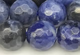 CSO912 15 inches 10mm faceted round sodalite beads wholesale