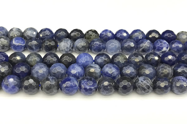 CSO912 15 inches 10mm faceted round sodalite beads wholesale