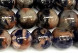 CSO921 15 inches 8mm round orange sodalite beads