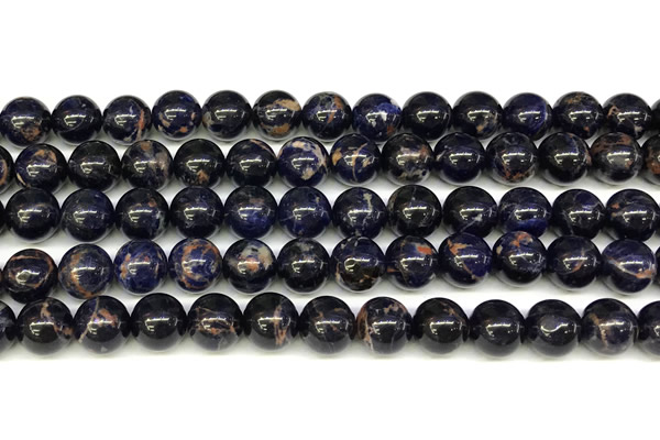 CSO922 15 inches 10mm round orange sodalite beads