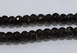 CSQ108 5*7mm faceted rondelle grade AA natural smoky quartz beads