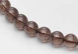 CSQ12 8mm round A grade natural smoky quartz beads Wholesale