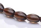 CSQ16 A grade 7*10mm rice natural smoky quartz beads Wholesale