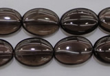 CSQ234 15.5 inches 13*18mm oval grade AA natural smoky quartz beads