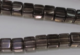 CSQ241 15.5 inches 8*8mm cube grade AA natural smoky quartz beads