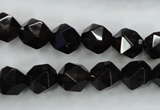 CSQ353 15.5 inches 10mm faceted nuggets smoky quartz beads