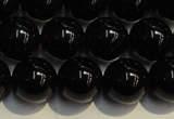 CSQ404 15.5 inches 12mm round black morion smoky quartz beads