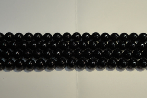 CSQ404 15.5 inches 12mm round black morion smoky quartz beads