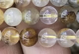 CSQ801 15.5 inches 6mm round scenic quartz beads wholesale