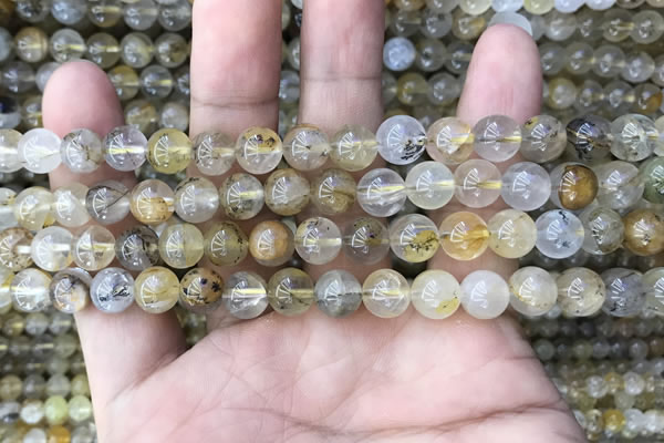 CSQ802 15.5 inches 8mm round scenic quartz beads wholesale