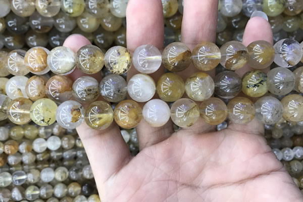 CSQ804 15.5 inches 12mm round scenic quartz beads wholesale