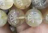 CSQ805 15.5 inches 14mm round scenic quartz beads wholesale