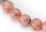 CSS01 12mm round natural indian sunstone beads Wholesale