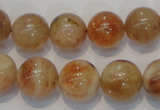 CSS19 15.5 inches 14mm round natural sunstone beads wholesale