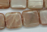 CSS209 15.5 inches 20*20mm square natural sunstone beads