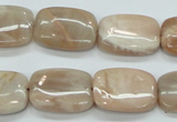 CSS212 15.5 inches 15*20mm rectangle natural sunstone beads