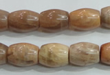 CSS251 15.5 inches 12*16mm drum natural sunstone beads