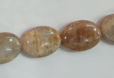 CSS261 15.5 inches 15*20mm oval natural sunstone beads