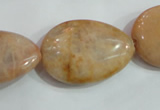 CSS262 15.5 inches 20*30mm flat teardrop natural sunstone beads