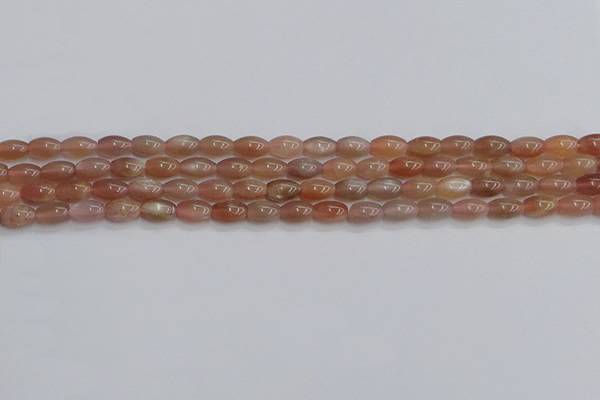 CSS265 15.5 inches 5*8mm rice sunstone beads wholesale