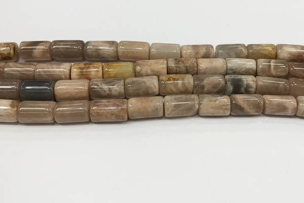 CSS401 15.5 inches 10*14mm - 10*17mm tube sunstone beads wholesale