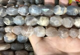 CSS406 15.5 inches 12*16mm - 15*20mm faceted nuggets sunstone beads