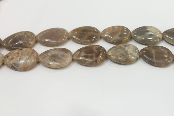 CSS411 15.5 inches 20*30mm flat teardrop sunstone beads wholesale